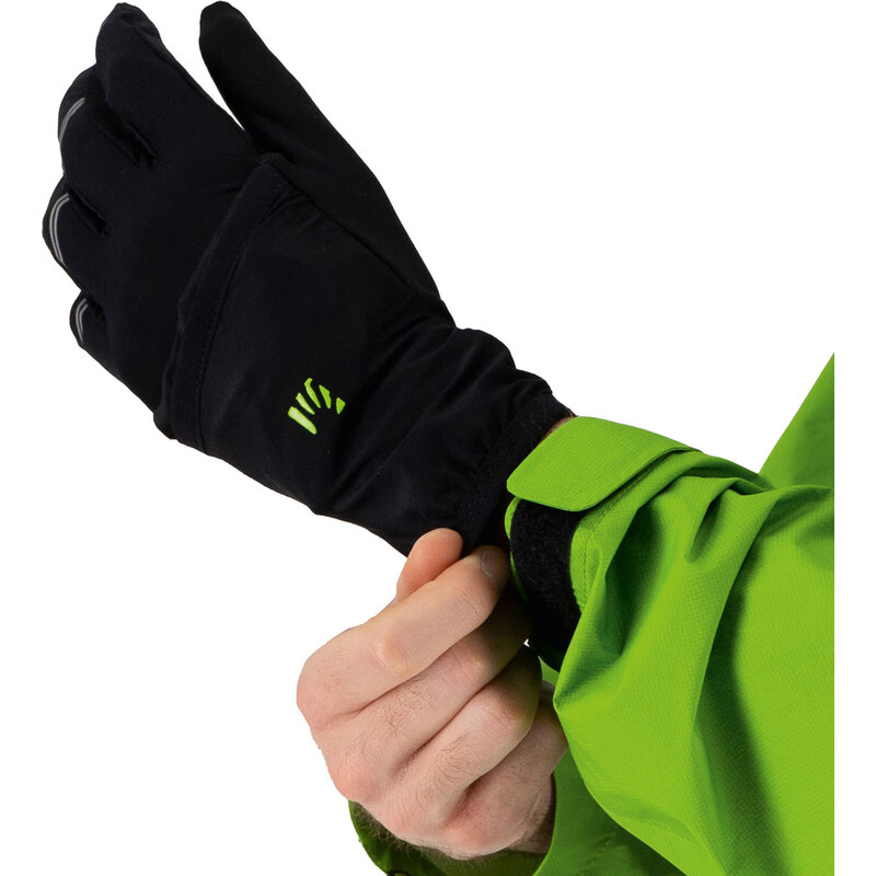 Karpos LAVAREDO rukavice čierne/zelené fluo