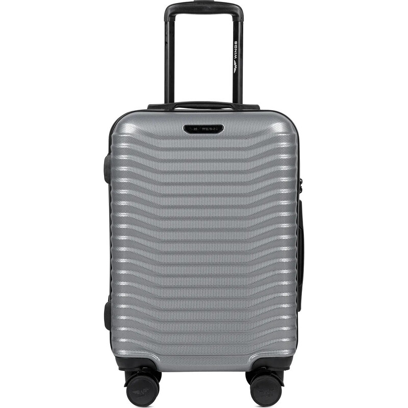 Strieborný cestovný kufor SEA EAGLE veľ. S PC140, Cabin suitcase Wings 57955959