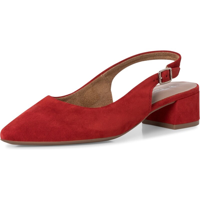 Tamaris Lodičky s otvorenou pätou červená 62846960