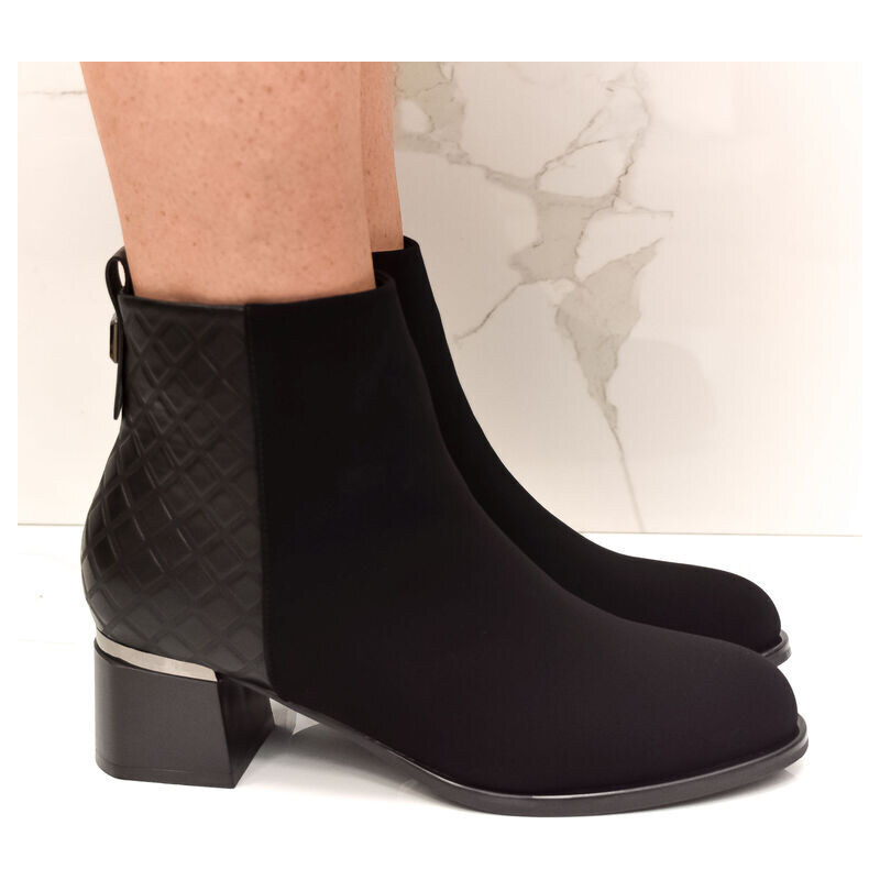 WDE Dámske čierne členkové čižmy Marbella 57054406