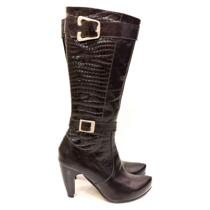 Dámske čierne čižmy TH67 57054455