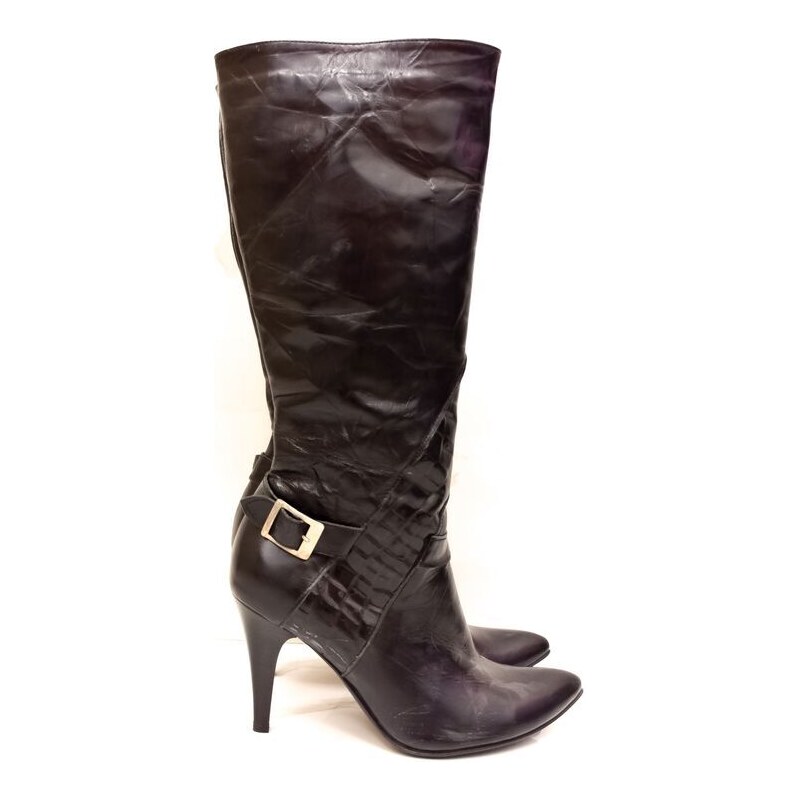 Dámske hnedé čižmy TH66 57054456