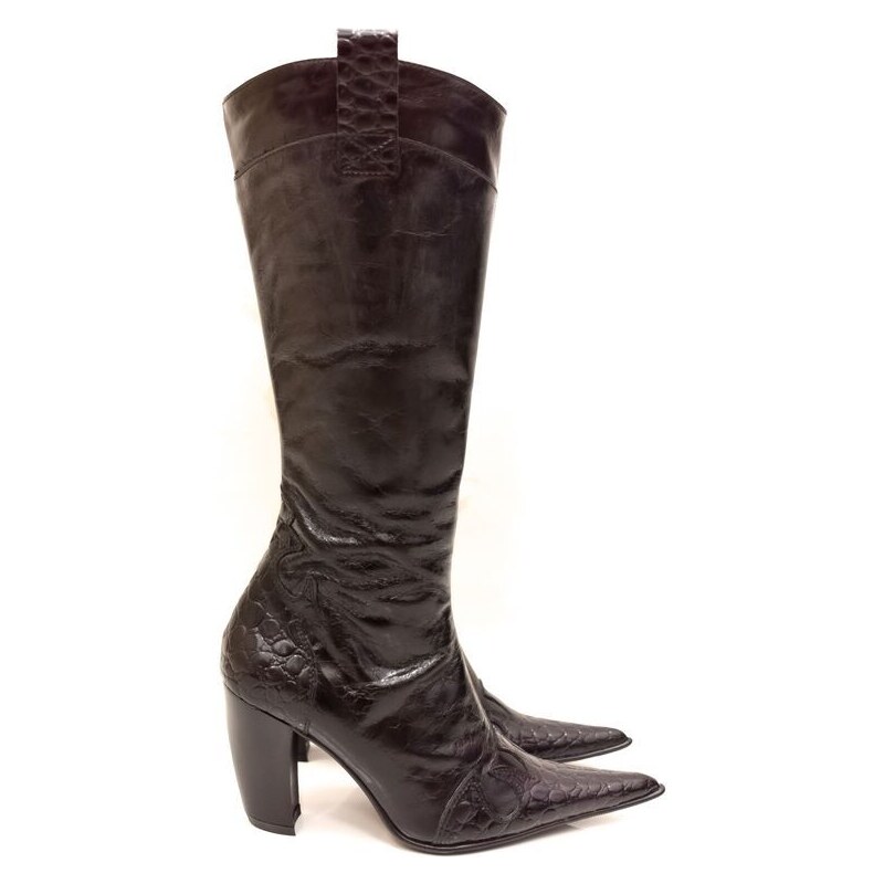 Dámske čierne čižmy TH65 57054457