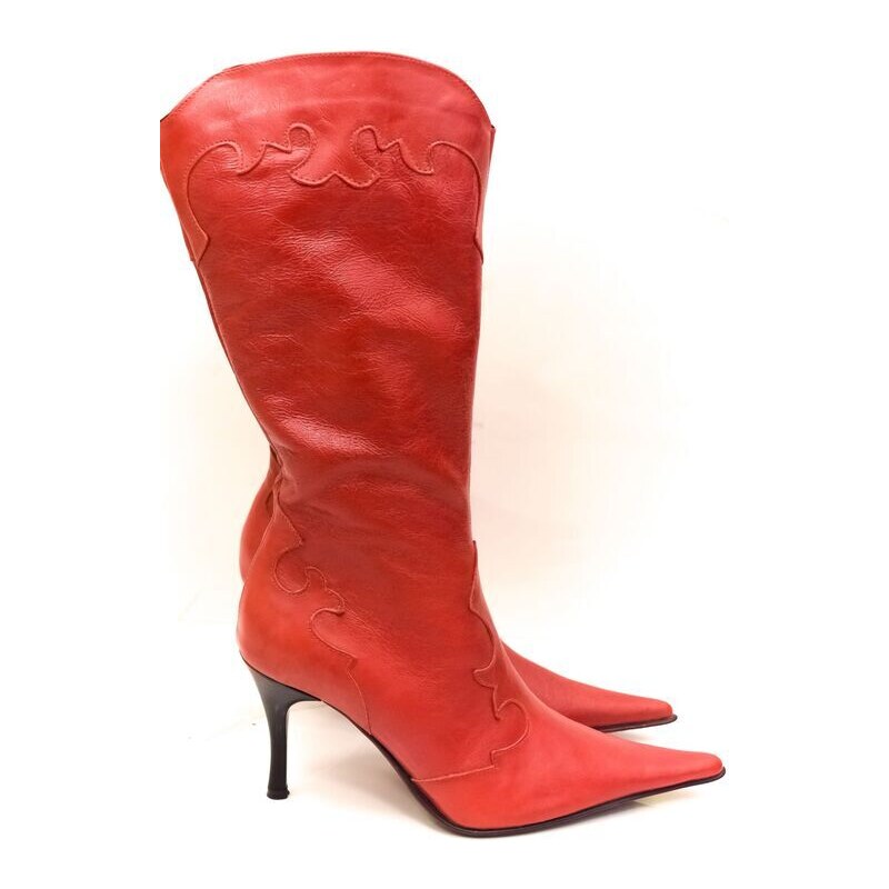 Dámske červené čižmy TH62 57054460