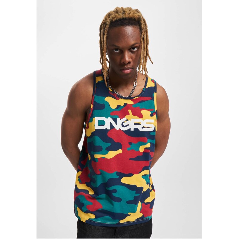 Dangerous DNGRS Mens Tanktop HideMe Colorful Camouflage 65802144