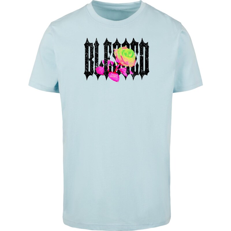 Mister Tee Mens T-shirt Blessed Rose blue 57060055