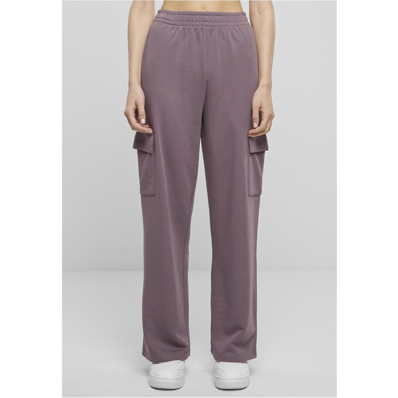 Urban Classics Womens Baggy Light Terry Sweatpants Purple 57060071