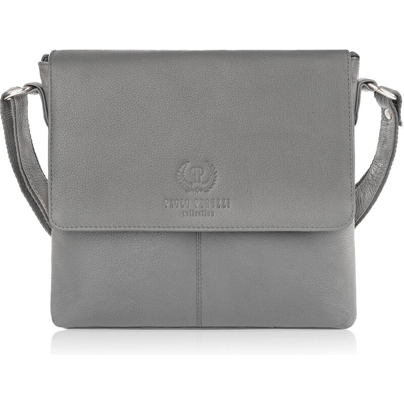 Paolo Peruzzi Dámska kožená kabelka E-28-GR | šedá E-28-GR 57056593