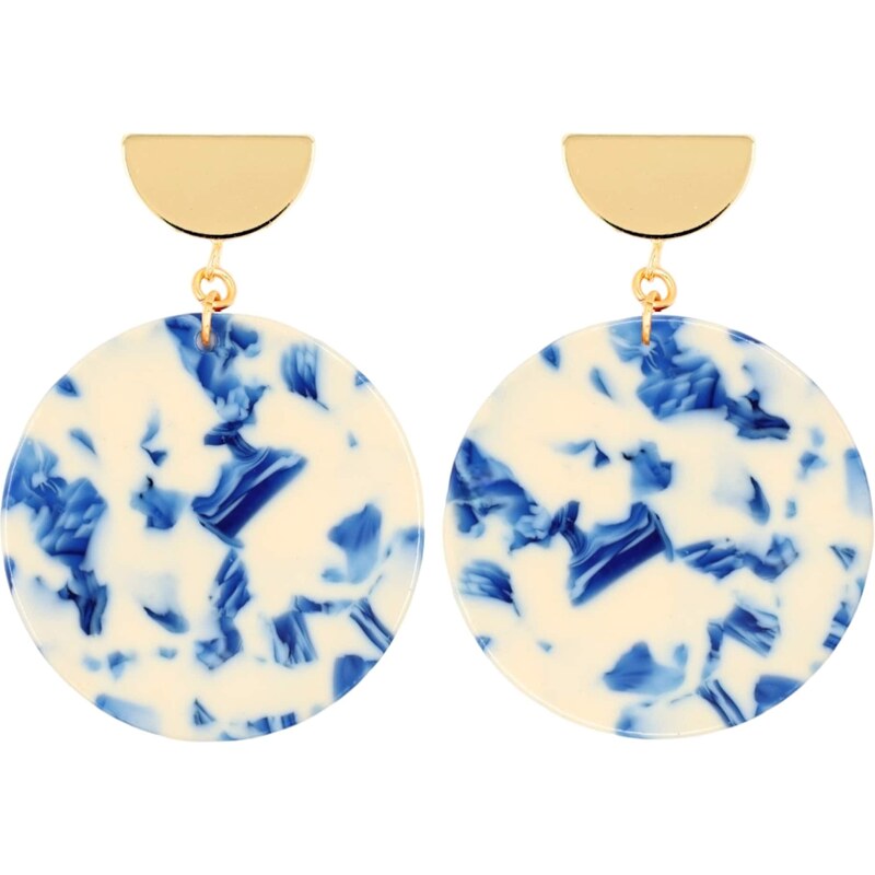 Fräulein Wunder Náušnice Amal azúrová / svetlomodrá / tmavomodrá / 57221311