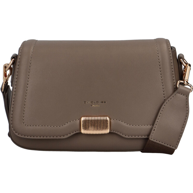 David Jones Dámska crossbody kabelka CM6961A Elephant Grey 66588489