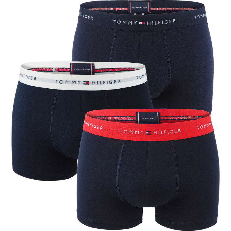 TOMMY HILFIGER - boxerky 3PACK signature cotton essentials dark color 57084962