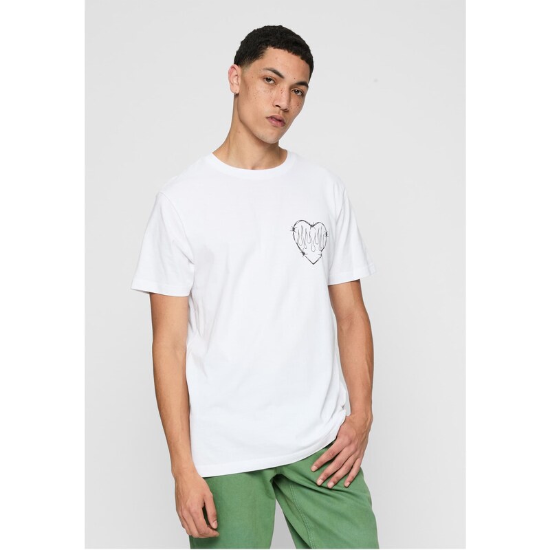 Mister Tee White Burning Hearts T-Shirt 57100254