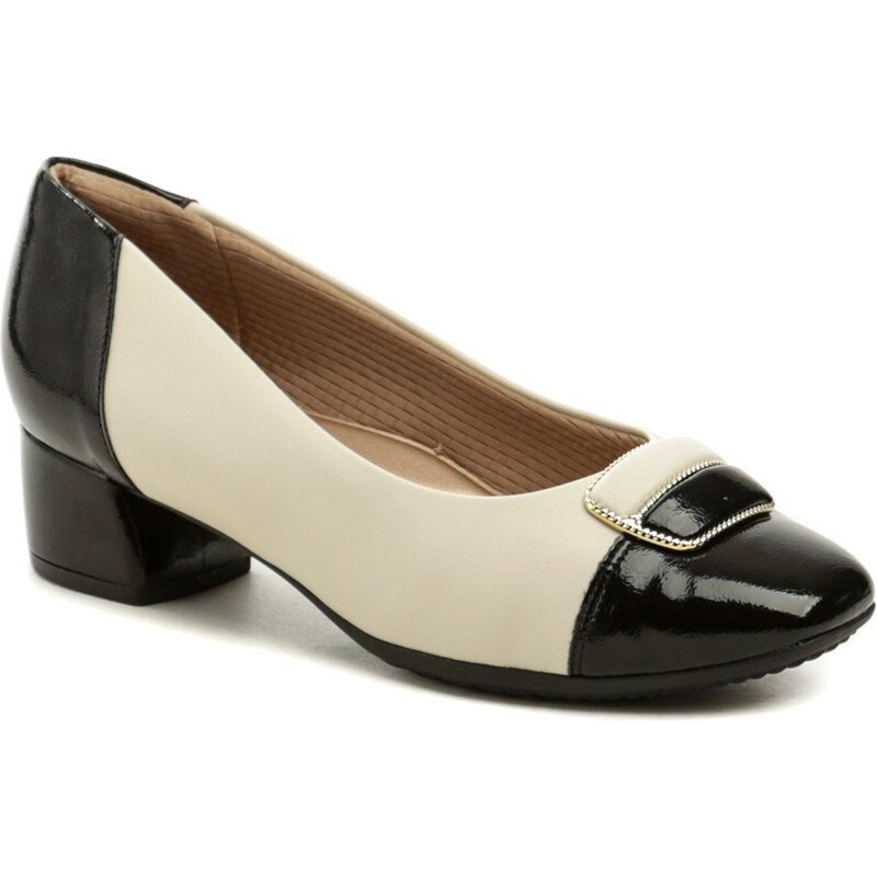 Piccadilly 322133-6 béžovo čierne dámske lodičky 57095565