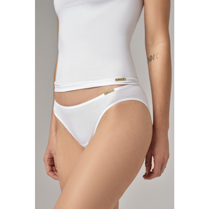 Glara Dámske jednofarebné nohavičky bio bavlna 36988263