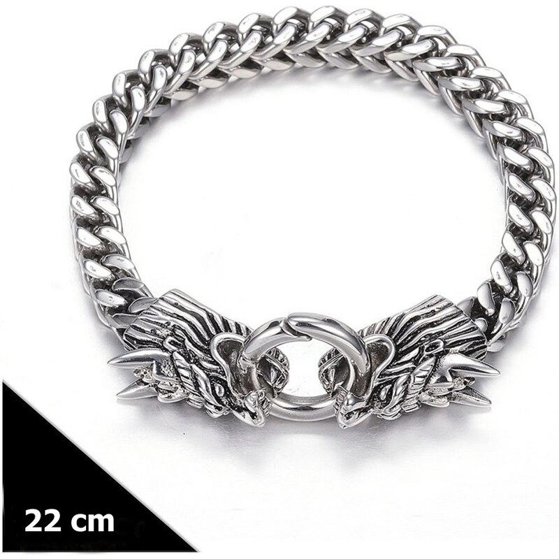 CITY STORM Pánsky náramok hlava Draka - Draconis z chirurgickej ocele 66889065