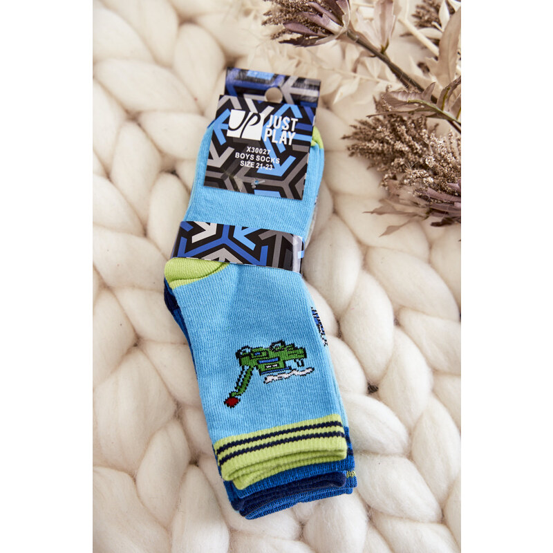 Just Play Detské bavlnené ponožky s 5-pakovými viacfarebnými vzormi 50677343