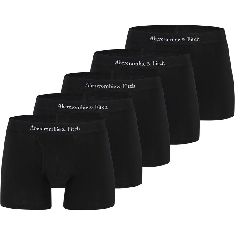 Abercrombie & Fitch Boxerky čierna / biela 67399717