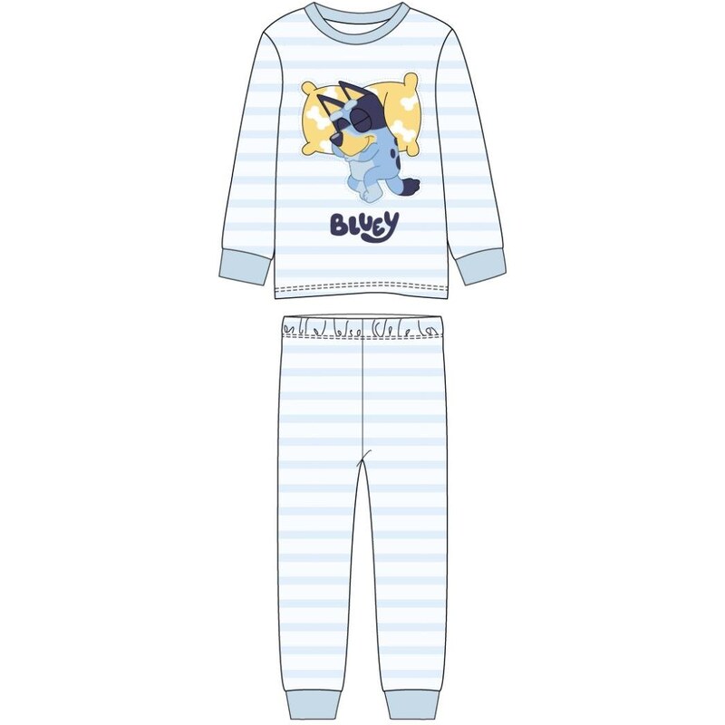 Long pyjames velour cotton bluey 57140243