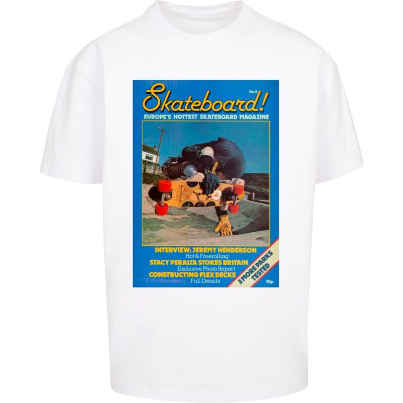 Merchcode Mens T-shirt The Skateboard Magazine Cover No 8 white 57142996