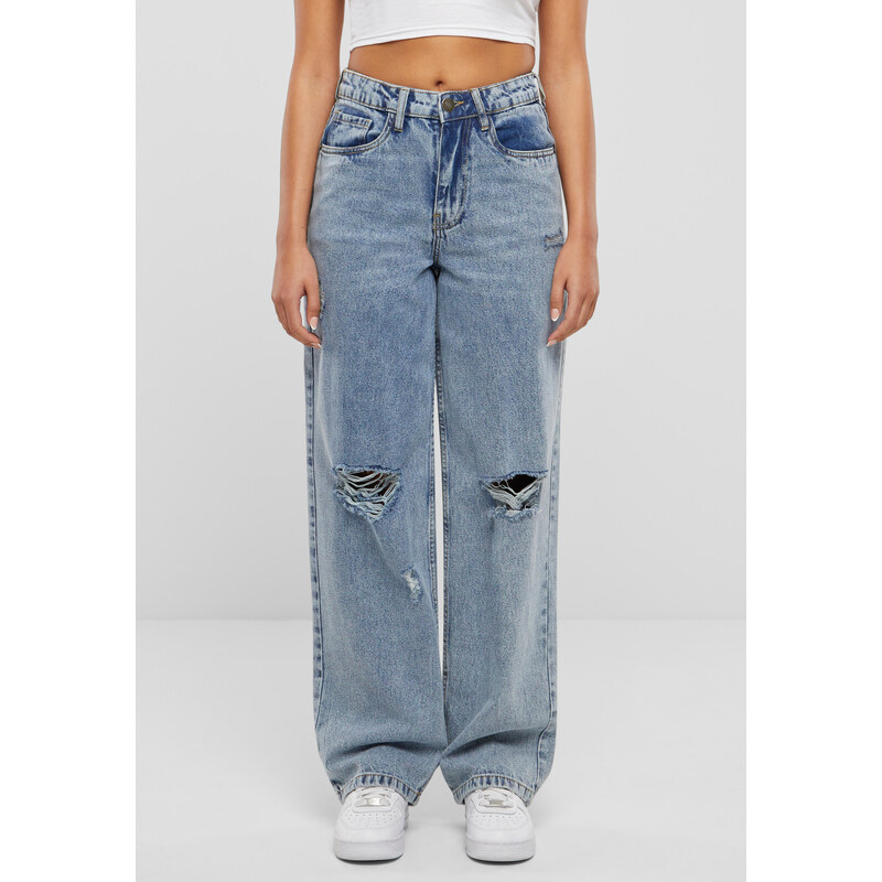 Urban Classics Womens jeans Distressed 90s light blue washed 57143007