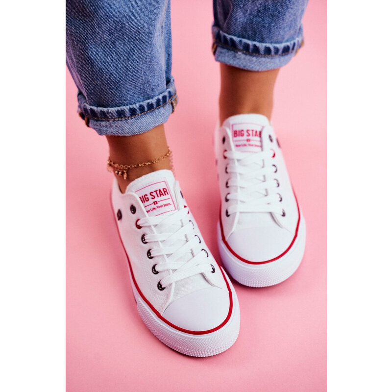 BIG STAR SHOES Dámske biele tenisky Big Star
