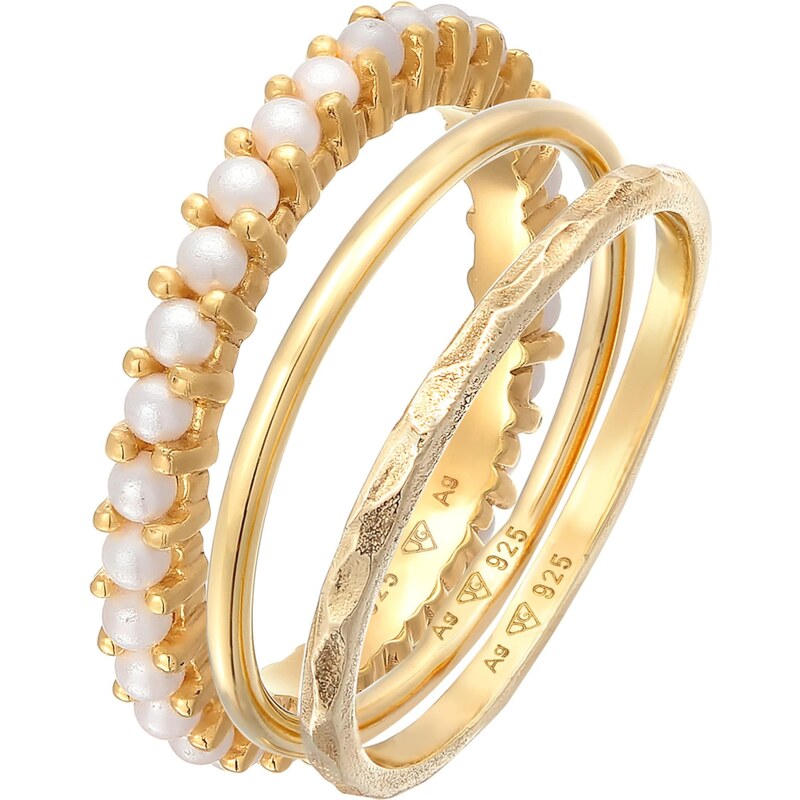 ELLI Prsteň zlatá / perlovo biela 57165317