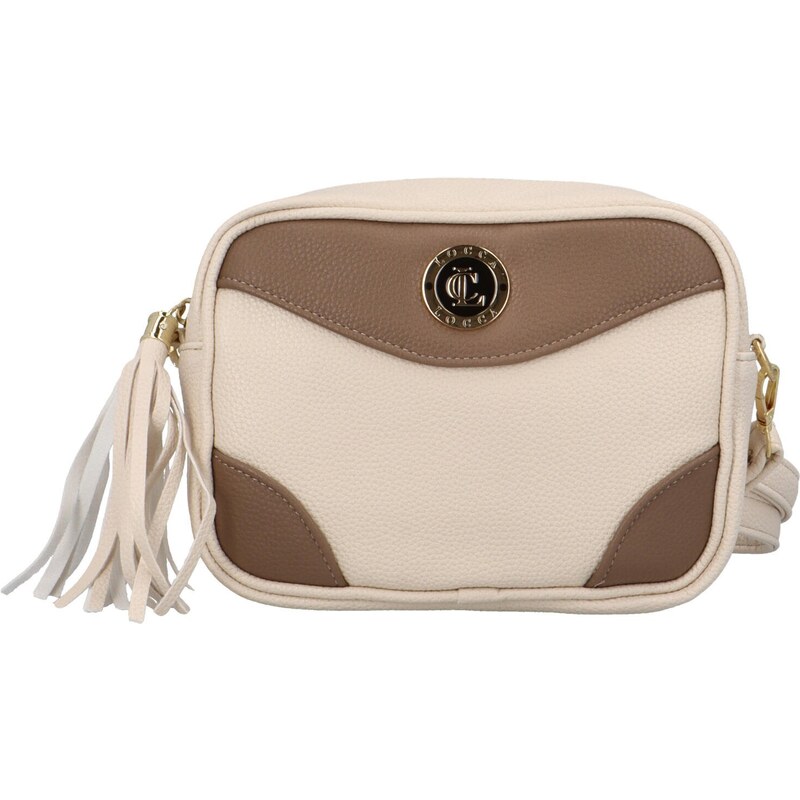Dámska crossbody kabelka krémová - Locca Maksym krémová 57195008