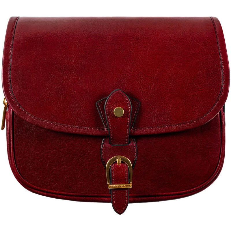 Glara Talianska kožená crossbody kabelka 57185328