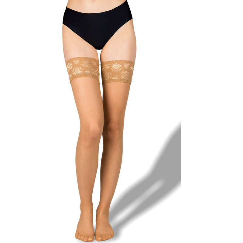 Glara Samodržiace pančuchy s čipkou 57185341