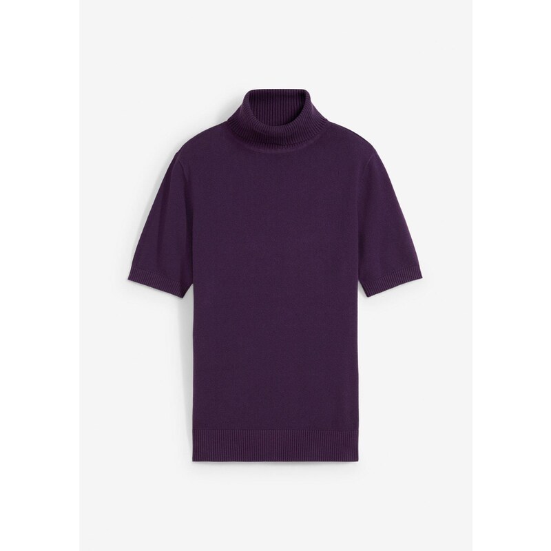 bonprix Rolák s krátkym rukávom, farba fialová 57156500