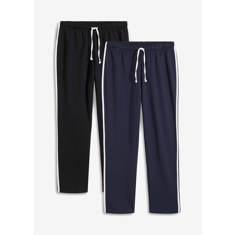 bonprix Tepláky (2 ks), Loose Fit, s kontrastnými detailmi, farba 57156641