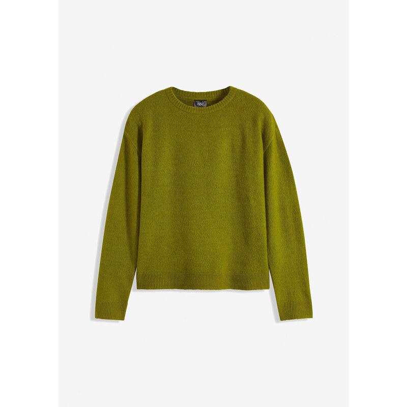 bonprix Pulóver, oversize, farba zelená 57156771