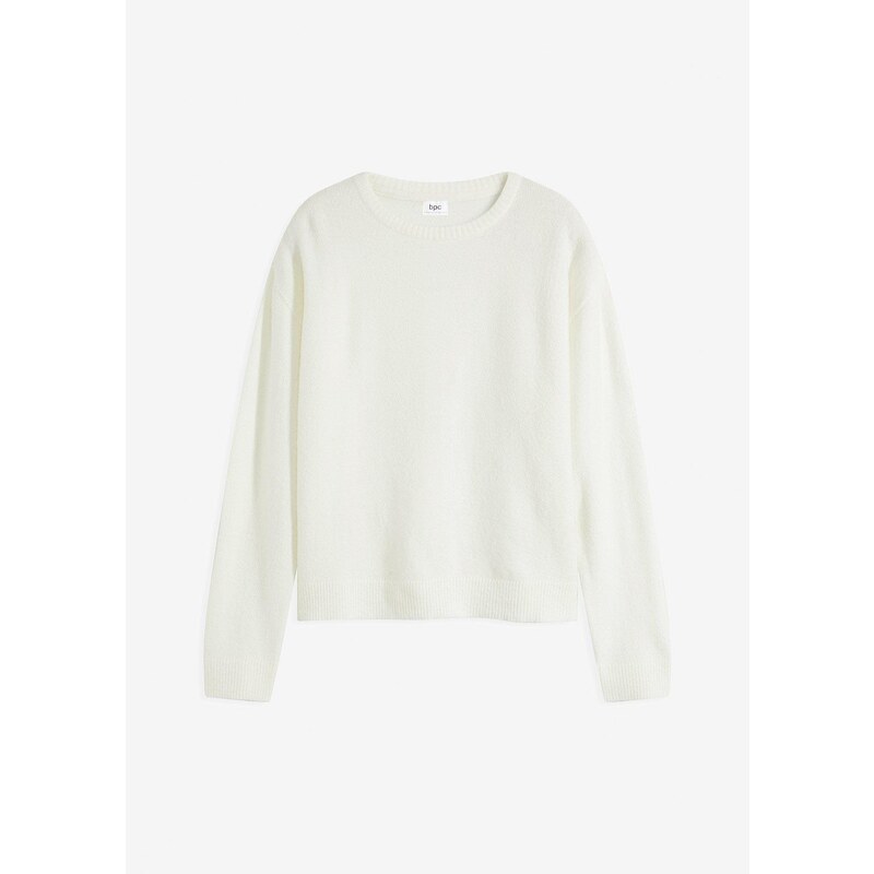 bonprix Pulóver, oversize, farba biela 57156773