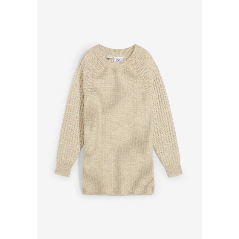 bonprix Materský pulóver/na dojčenie, teplý, 2v1, farba zelená 57156972