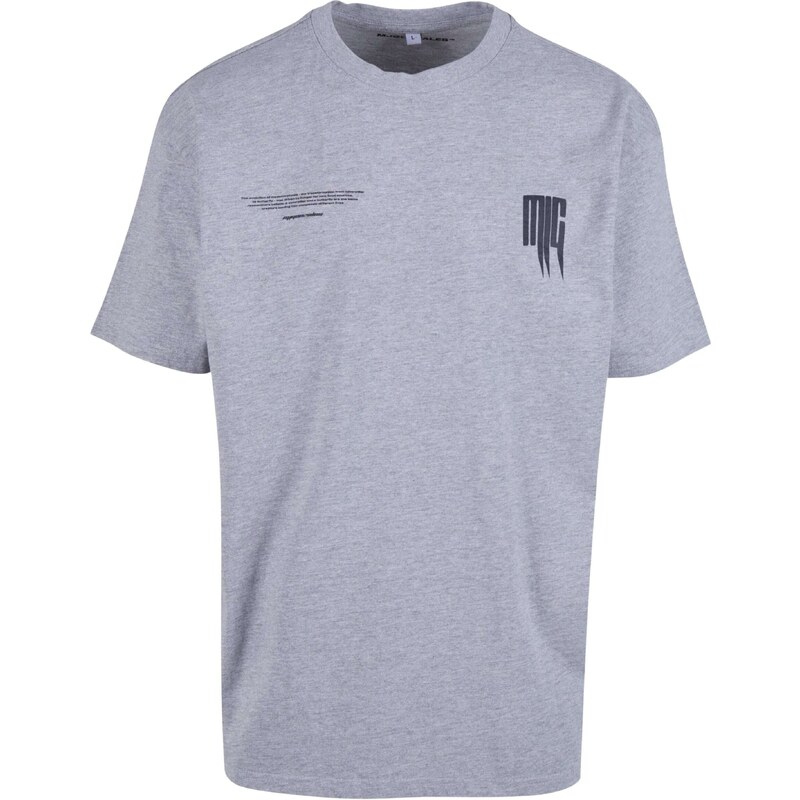 MJ Gonzales Tričko sivá melírovaná / svetlofialová / čierna 57220690