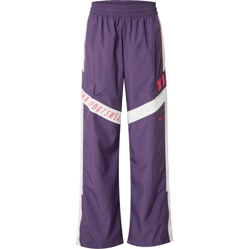 Nike Sportswear Nohavice fialová / ružová / červená / šedobiela 57223882
