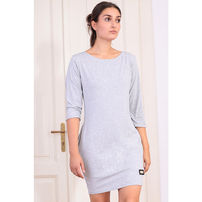 Glara Jednofarebné krátke šaty 57213533