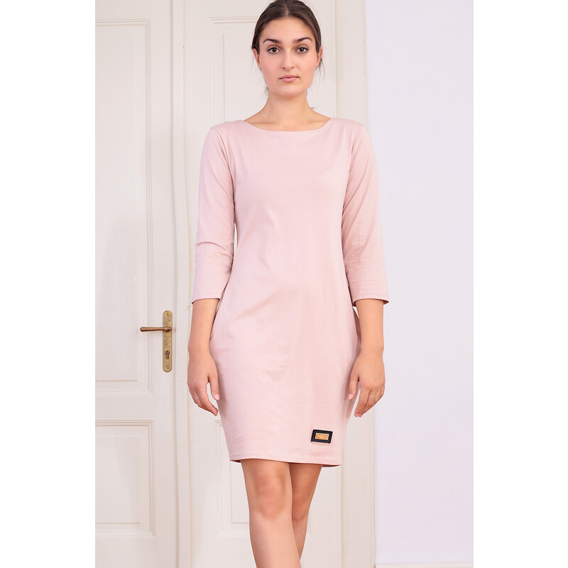 Glara Jednofarebné krátke šaty 57213530