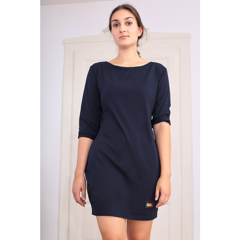 Glara Jednofarebné krátke šaty 57213531