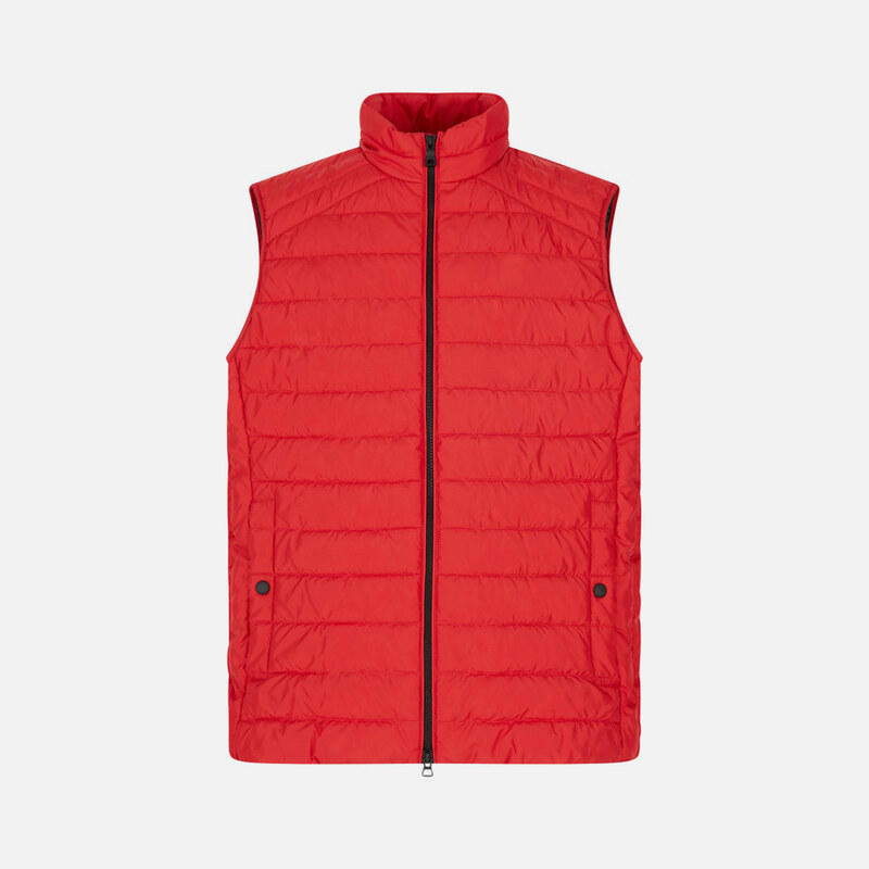 Red Mens Feather Vest Geox Kennet - Mens 57213918