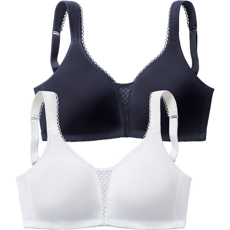 NUANCE Podprsenka tmavomodrá / biela 57222111