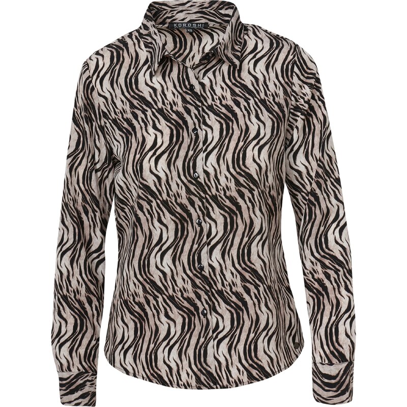 KOROSHI Blúzka hnedá 57223160