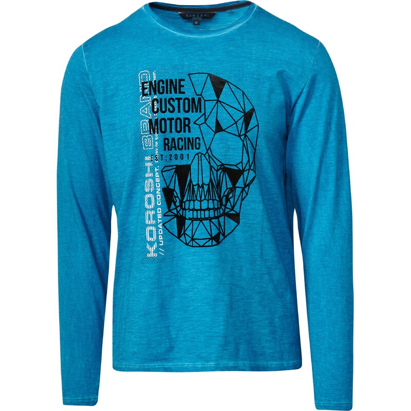 KOROSHI Tričko modrá / modrá melírovaná / čierna / biela 57223134