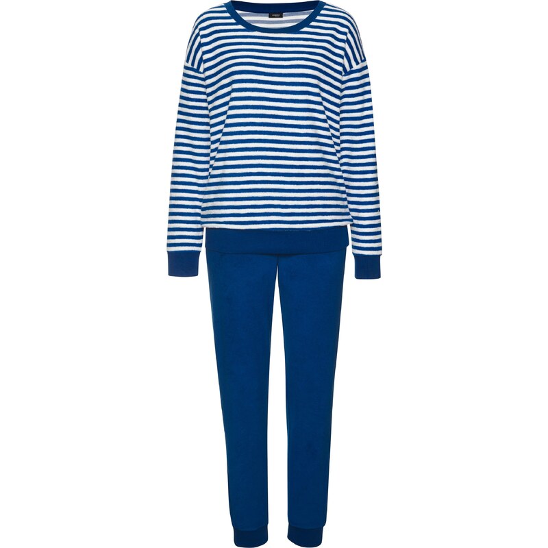 VIVANCE Pyžamo Vivance Dreams kráľovská modrá / biela 57223284