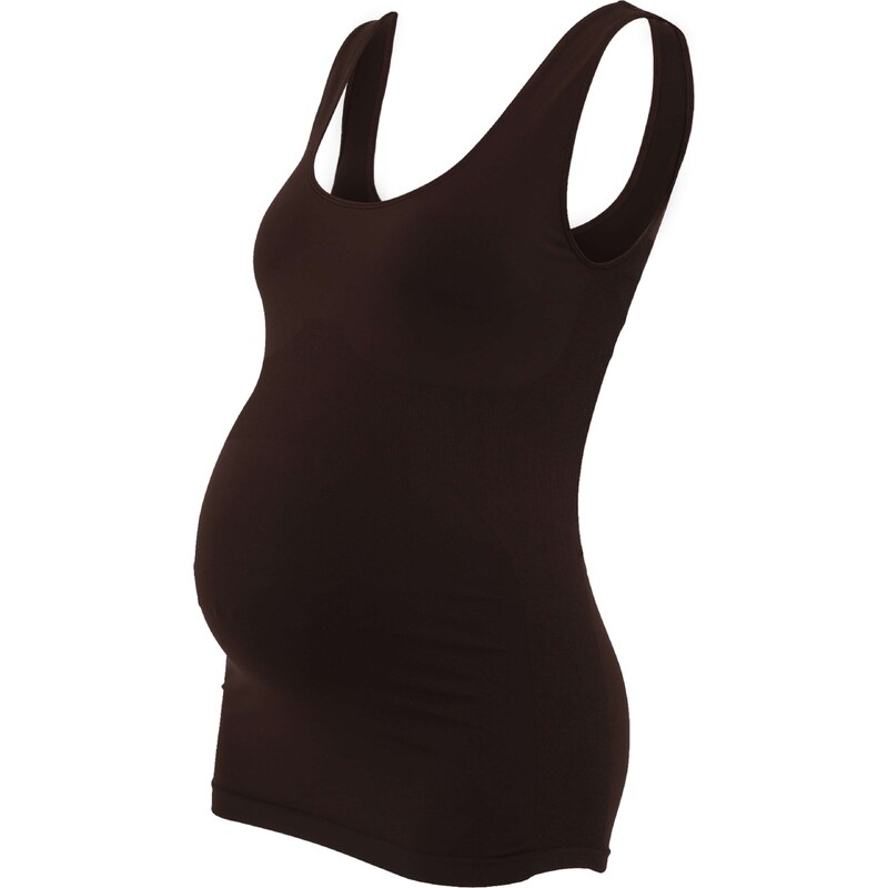 MAMALICIOUS Športový top MLHEAL tmavohnedá 57224498