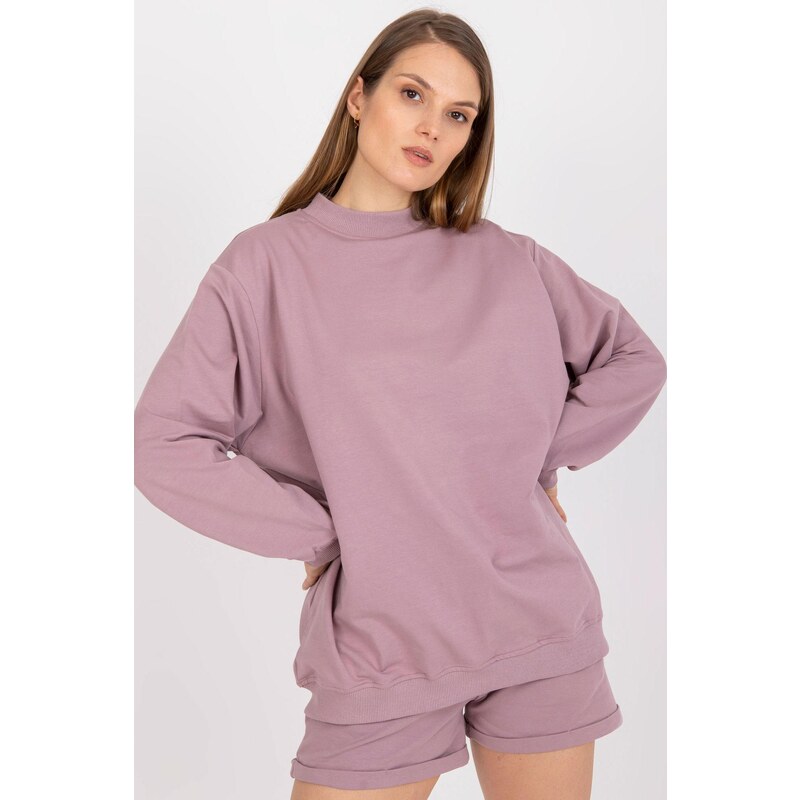 MladaModa Mikina so stojačikom model R001 staroružová 57233930