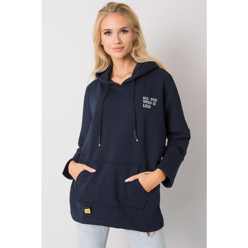 MladaModa Predlžená mikina Laylla s kapucňou a klokaním vreckom 57233968