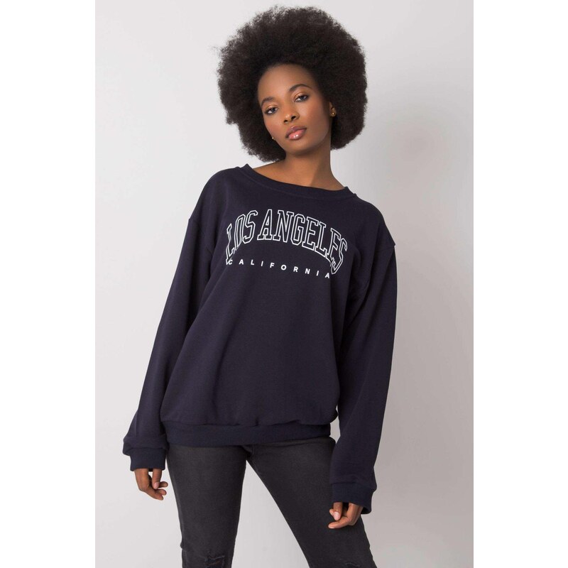 MladaModa Bavlnená mikina s potlačou Los Angeles námornícka modrá 57234019