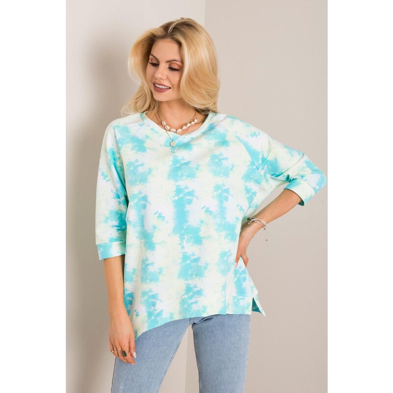 MladaModa Vzorovaná mikina Katherine svetlomodrá 57234139