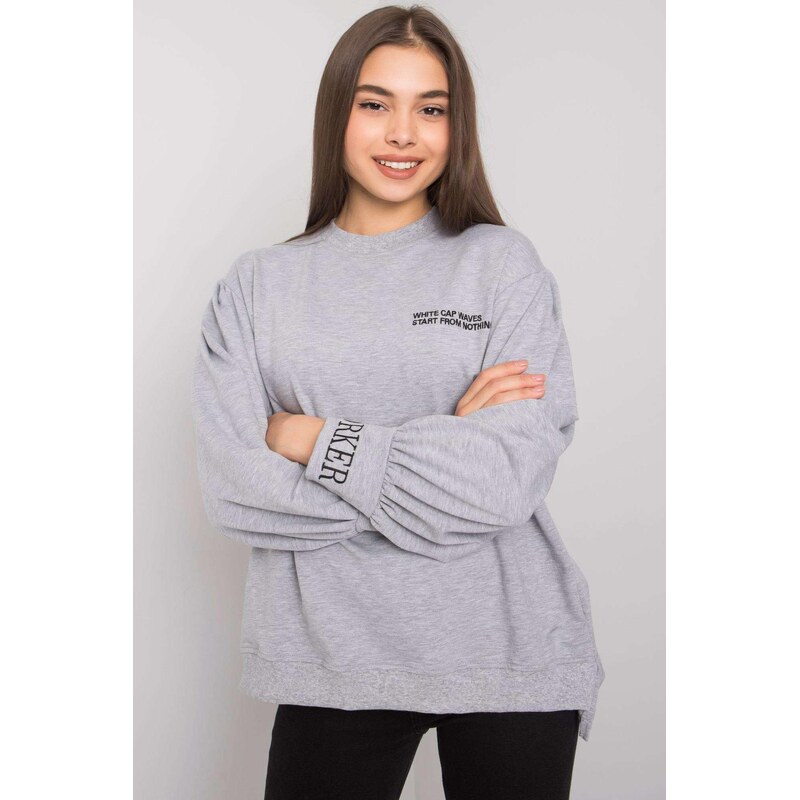 MladaModa Mikina Laylin bez kapucne šedá 57234153